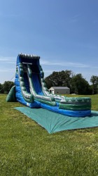 22' Green, Blue, Marble Green Wet/Dry Slide